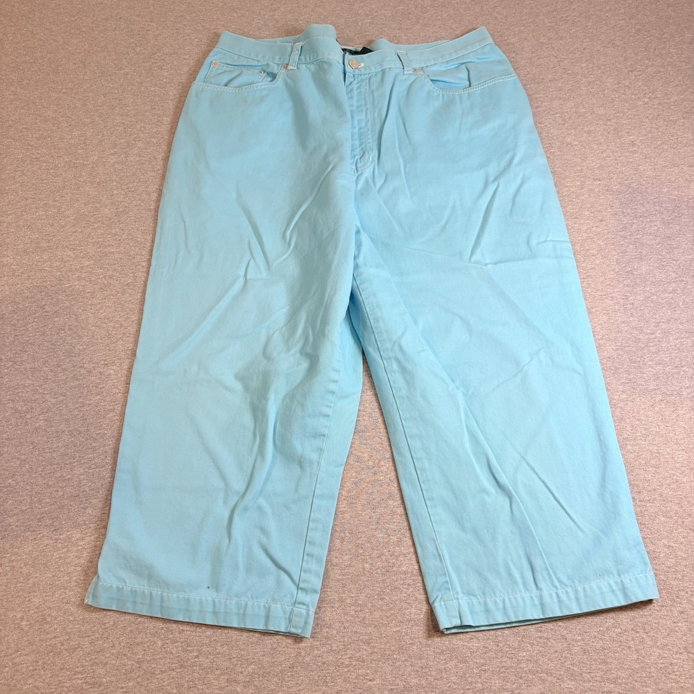 Lauren Ralph Lauren Jeans Co. Crop Pants Womens 18W Blue Denim Capris